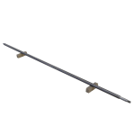 Trapezoidal threaded rod 40 x 5 x 2590 mm 