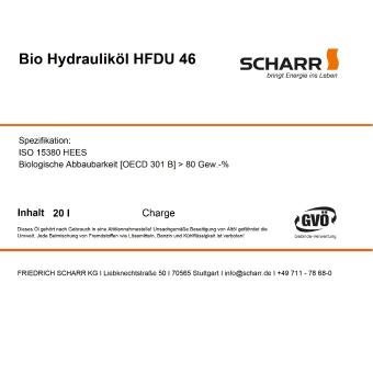 Bio Hydrauliköl HFDU 46 