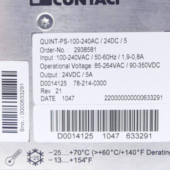 Netzgerät QUINT-PS-100-240AC/24DC/5 