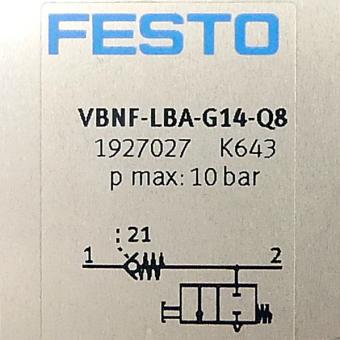 Rückschlagventil VBNF-LBA-G14-Q8 