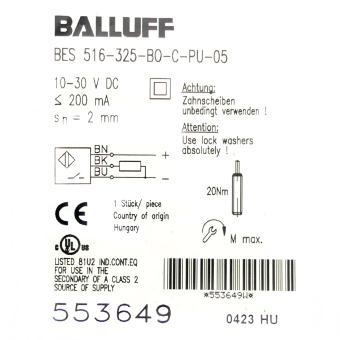 Inductive sensor BES01C5 