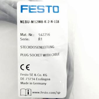 Steckdosenleitung NEBU-M12W8-K-2-N-LE8 