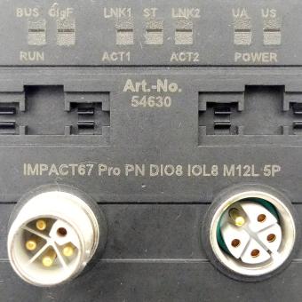 Compact module IMPACT67 Pro PN DIO8 IOL8 M12L 5P 