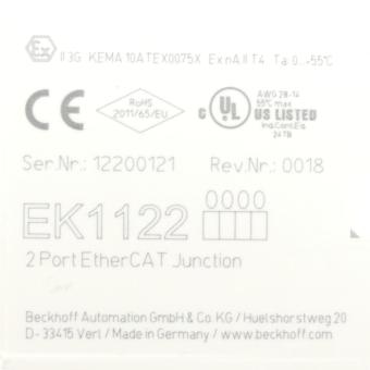 2-Port-EtherCAT-Abzweig 