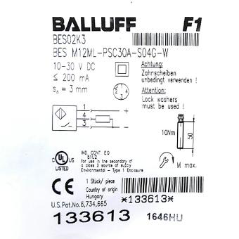 Induktiver Sensor BES02K3 133613 