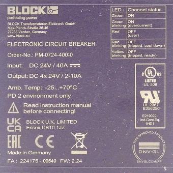 4-Channel circuit breaker 