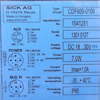 CDF600-0100 Profibusmodul 