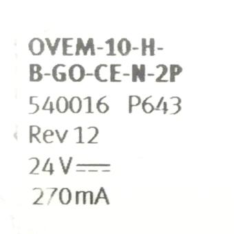 Vakuumsaugdüse OVEM-10-H-B-GO-CE-N-2P 