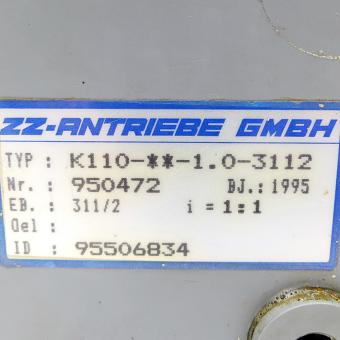 Winkelgetriebe K110-**-1.0-3112 