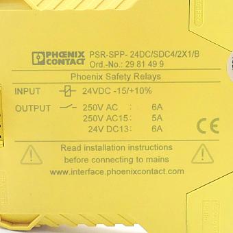 Sicherheitsrelais PSR-SPP-24DC/SDC4/2X1/B 