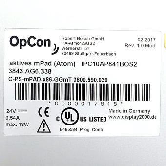 Aktives mPAD (Atom) IPC10AP841BOS2, 3800590039 