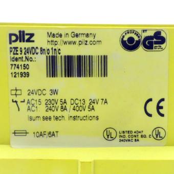 contact extension PZE 9 24VDC 8n/o 1n/c 