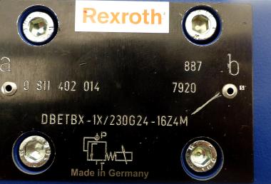 Proportional pressure relief valve, direct operated DBETBX-1X/230G24-16Z4M 