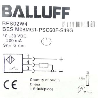 Inductive standard sensor BES02W4 