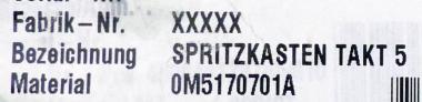 Spritzkasten Takt 5 