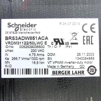 3-phase step motor with encoder BRS3ADW851ACA VRDM31122/50LWCEO 