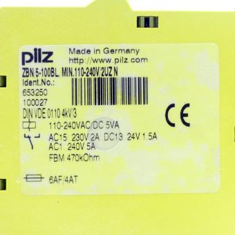 Safety relay ZBN/FBM:470kOhm 