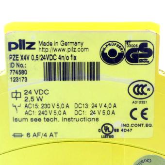 Kontaktblock PZE X4V 0,5/24VDC 4n/o fix 