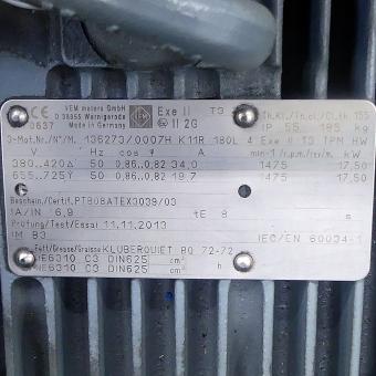 Three-phase motor K11R 180L 4 Exe II T3 TPM HW 