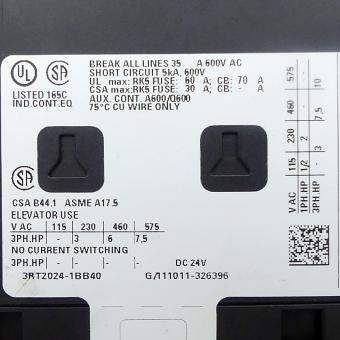 Power contactor 3RT2024-1BB40 