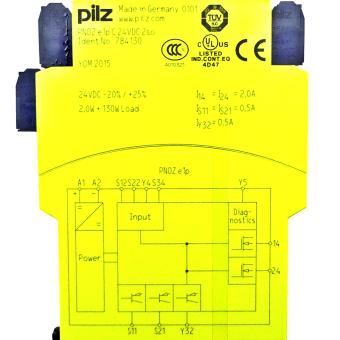 Sicherheitsschaltgerät PNOZ e1p C 24VDC 2so 