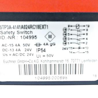 Safety Switch STP3A-4141A024RC18EXT1 