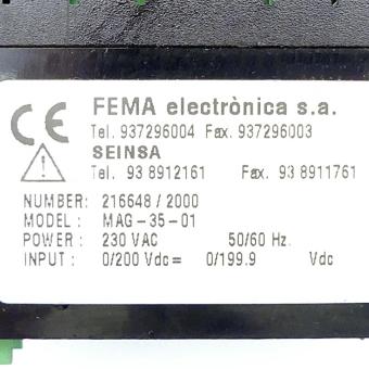 Multimeter panel MAG-35-01 