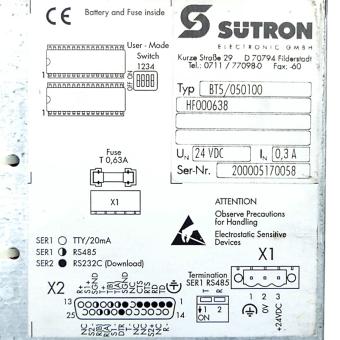 Control Panel BT5/050100 