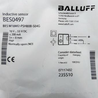 Inductive standard sensor BES0497 