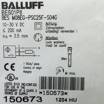 Induktiver Standardsensor BES01PF 