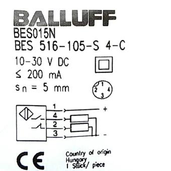 Inductive standard sensor BES 516-105-S4-C 