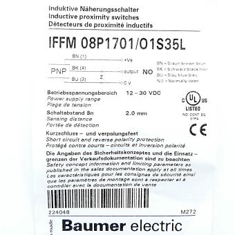 Induktiver Näherungsschalter IFFM 08P1701/O1S35L 