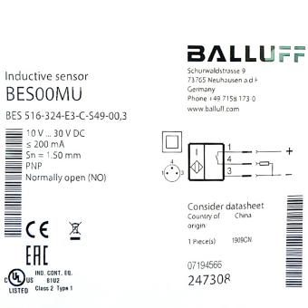 Sensor Induktiv BES00MU 