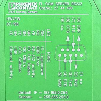 Interface converter FL COM SERVER RS232 