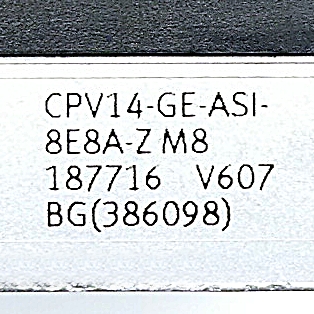 CPV-Valve cluster with AS-Interface CPV14-GE-ASI-8E8A-Z M8 