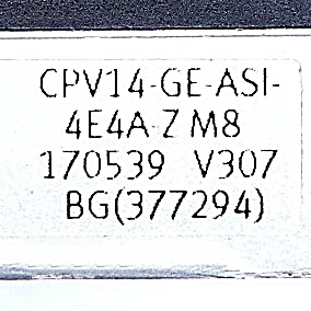 CPV-Valve cluster with AS-Interface CPV14-GE-ASI-4E4A-ZM8 