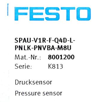 Pressure sensor SPAU-V1R-F-Q4D-L-PNLK-PNVBA-M8U 