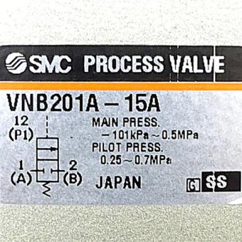 Process- , 2 way media valve 