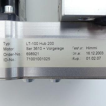 Linear stage with AC servo motor LT-100KS10-200-SER3610-V 