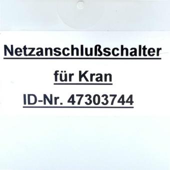 Demag GW 44217 Netzanschlußschalter für Kran 47303744 