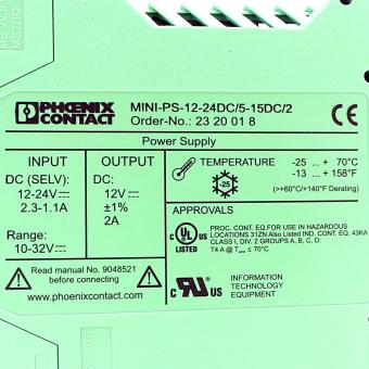 DIN rail power supply 