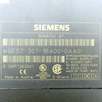 Power supply Simatic S7 PS307 