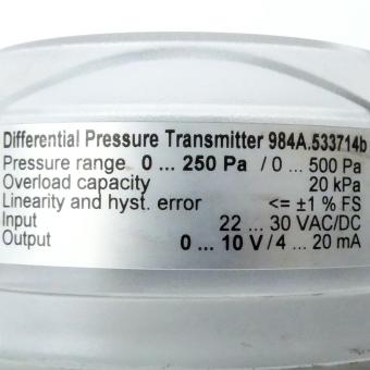 Differential pressure transmitter 