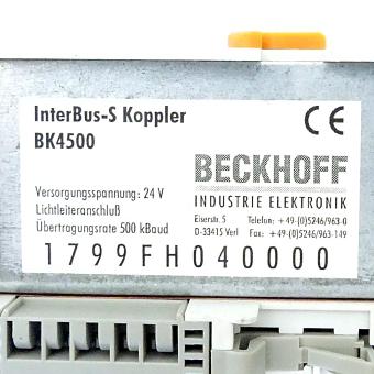 Interbus bus coupler 