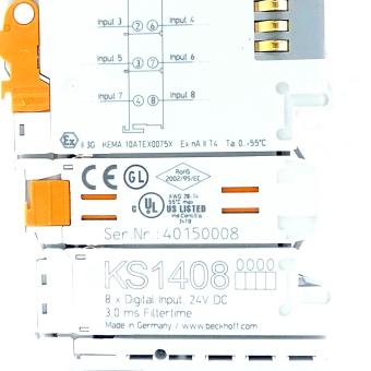 8-Kanal-Digital-Eingangsklemme KS1408 