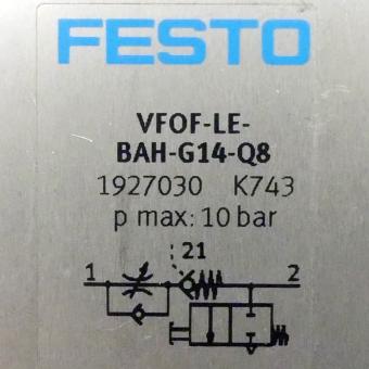 Drossel-Rückschlagventil VFOF-LE-BAH-G14-Q8 