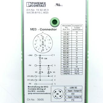 Verteilerbox SACB-8/16-L-M23 