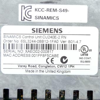 Control Unit SINAMICS CU240E-2PN 