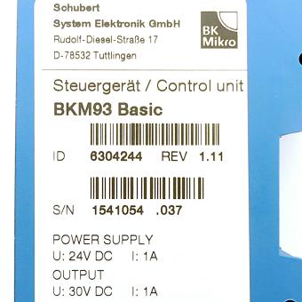 Control unit BKM93 