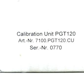 Calibration Unit for PGT120 